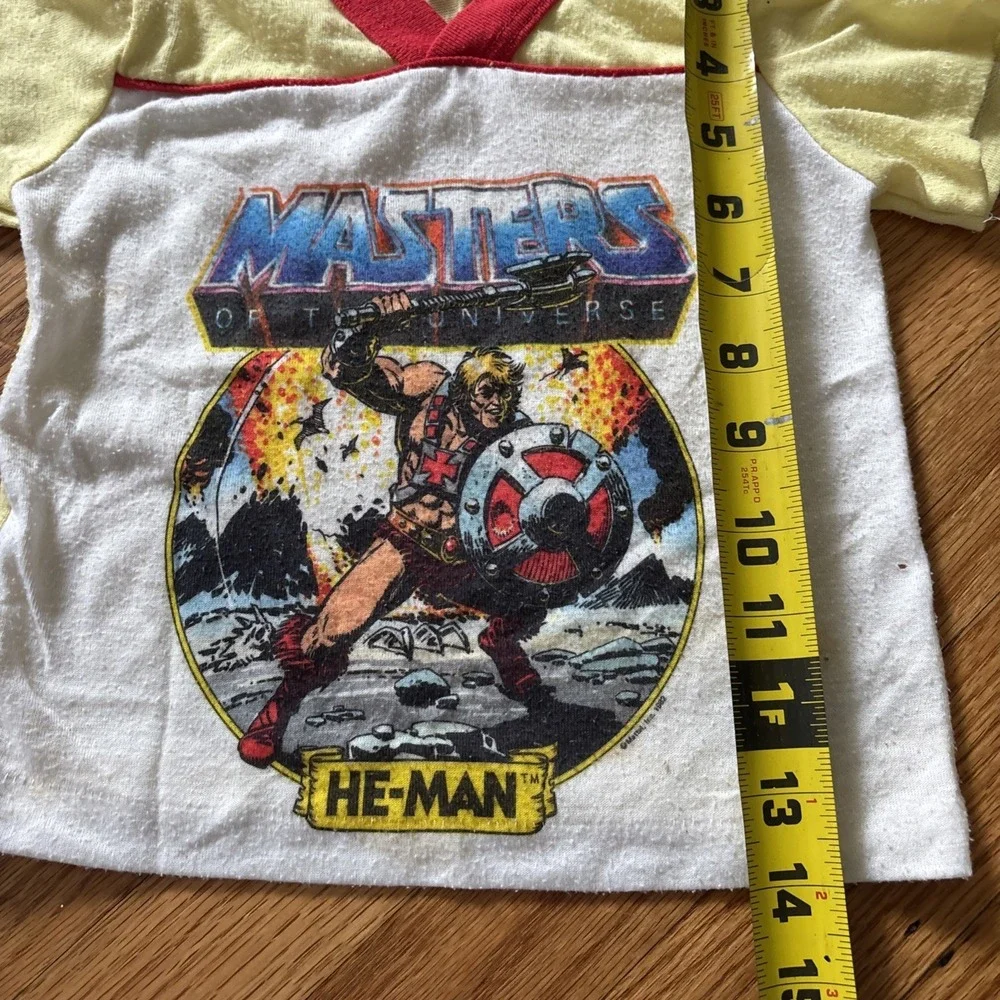 Vintage Masters Of The Universe Kids Pajama Set HeMan Mattel 1982 Size 5